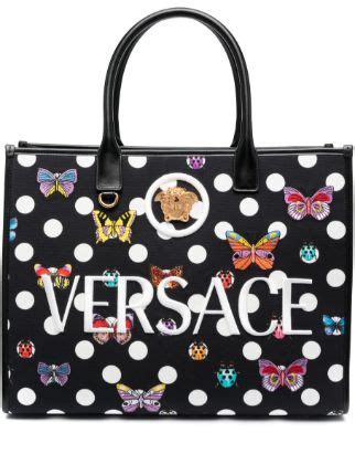 versace butterfly tote|farfetch versace la medusa.